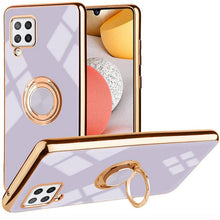Load image into Gallery viewer, Slim Thin Finger Ring Stand Electroplated Silicone Case For Samsung A42(5G) - Libiyi