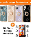 Black / A42(5G) / With 2-Pack Screen Protectors