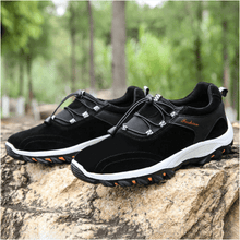 Cargar imagen en el visor de la galería, Libiyi Black Men Synthetic Suede Non Slip Outdoor Casual Hiking Shoes - Libiyi