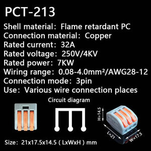 Push-In Terminal Block Wire Connector（Buy more get more discount） - Libiyi