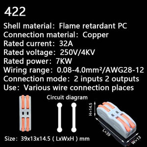Push-In Terminal Block Wire Connector（Buy more get more discount） - Libiyi