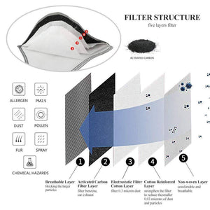 PM2.5 Filter Replacements(Apply to Protective Sports Masks) - Libiyi