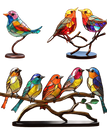3x Libiyi Metal Birds