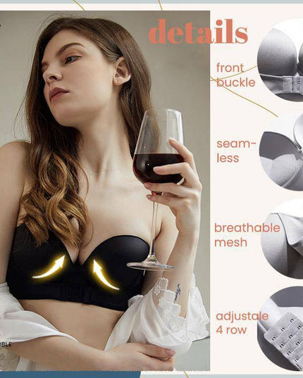 Strapless Front Buckle Lift Bra - Libiyi