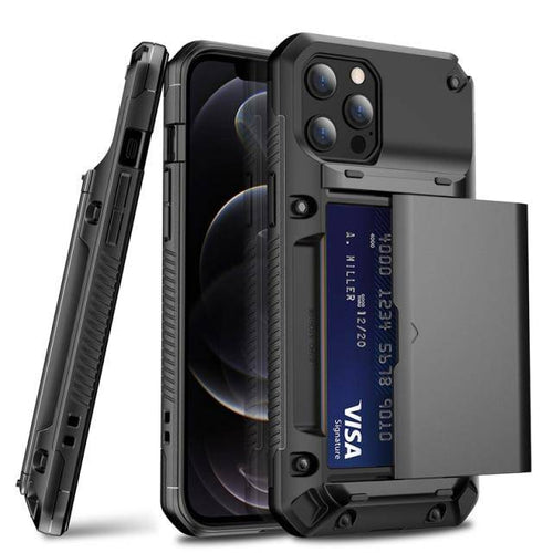 Armor Slide Military Grade Wallet Shockproof Case for iPhone 12 Series - Libiyi