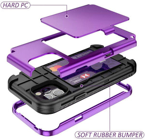 2-in-1 Heavy Duty Protection Case With Hidden Mirror For iPhone 12 Series - Libiyi