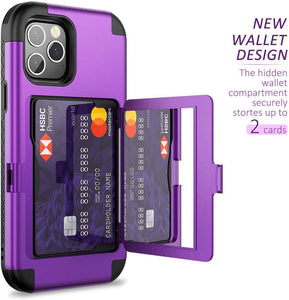 2-in-1 Heavy Duty Protection Case With Hidden Mirror For iPhone 12 Series - Libiyi