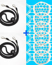 White / 6PCS / With Lanyards(2Pcs)