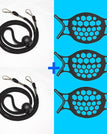 Black / 3PCS / With Lanyards(2Pcs)